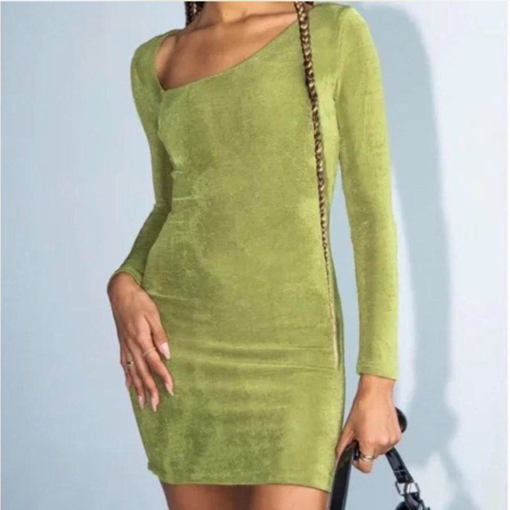 NWT PRINCESS POLLY COLBY MINI DRESS GREEN
